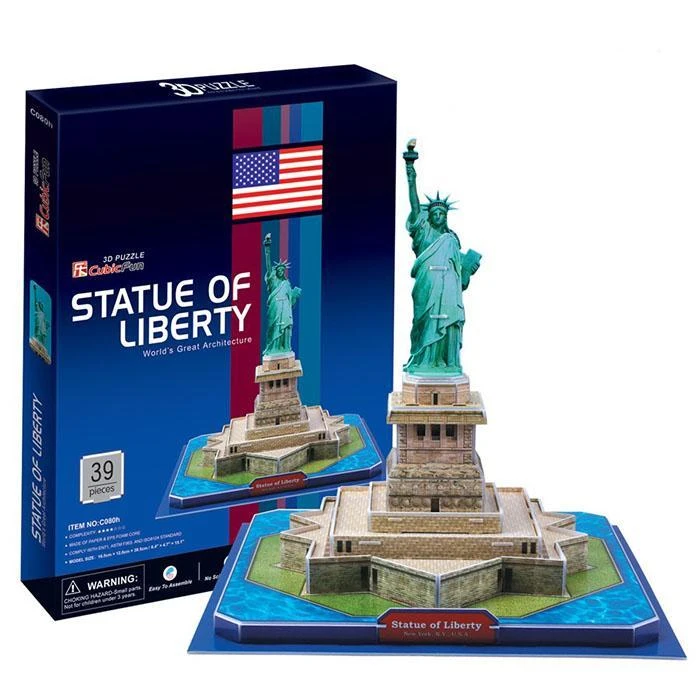 AM Living Cubic 3D Puzzle Statue Of Liberty 39pcs Science STEM Toys 4 AM Living Cubic 3D Puzzle Statue Of Liberty 39pcs Science STEM Toys