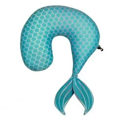 William Valentine Travel Gifts Mermaid Tail Travel Neck Pillow