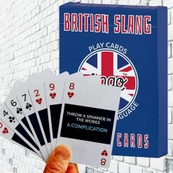 Curated British Slang Playing Cards Office Gifts