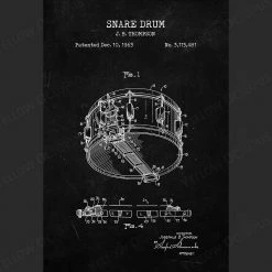 Yellow Octopus Exclusives - Prints Man Cave Gifts Drums Patent Prints Wall Art | Set Of 3