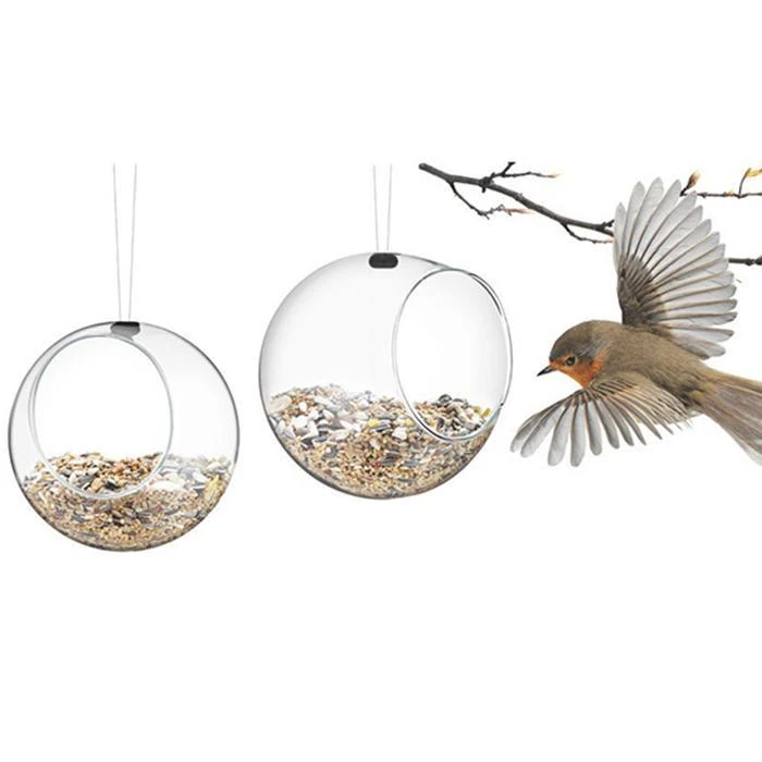UNTIL Set Of 2 Eva Solo Glass Bird Feeders 5 UNTIL Set Of 2 Eva Solo Glass Bird Feeders