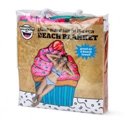 William Valentine Gigantic Cupcake Beach Blanket Towel With Carry Pouch 152cm