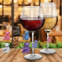 IsAlbi Mugs Fred & Friends Social Climbers Koala Wine Markers