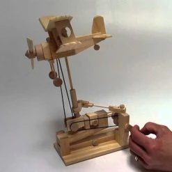 AM Living Timberkits DIY Mechanical Biplane Model Executive Gifts 9 AM Living Timberkits DIY Mechanical Biplane Model Executive Gifts
