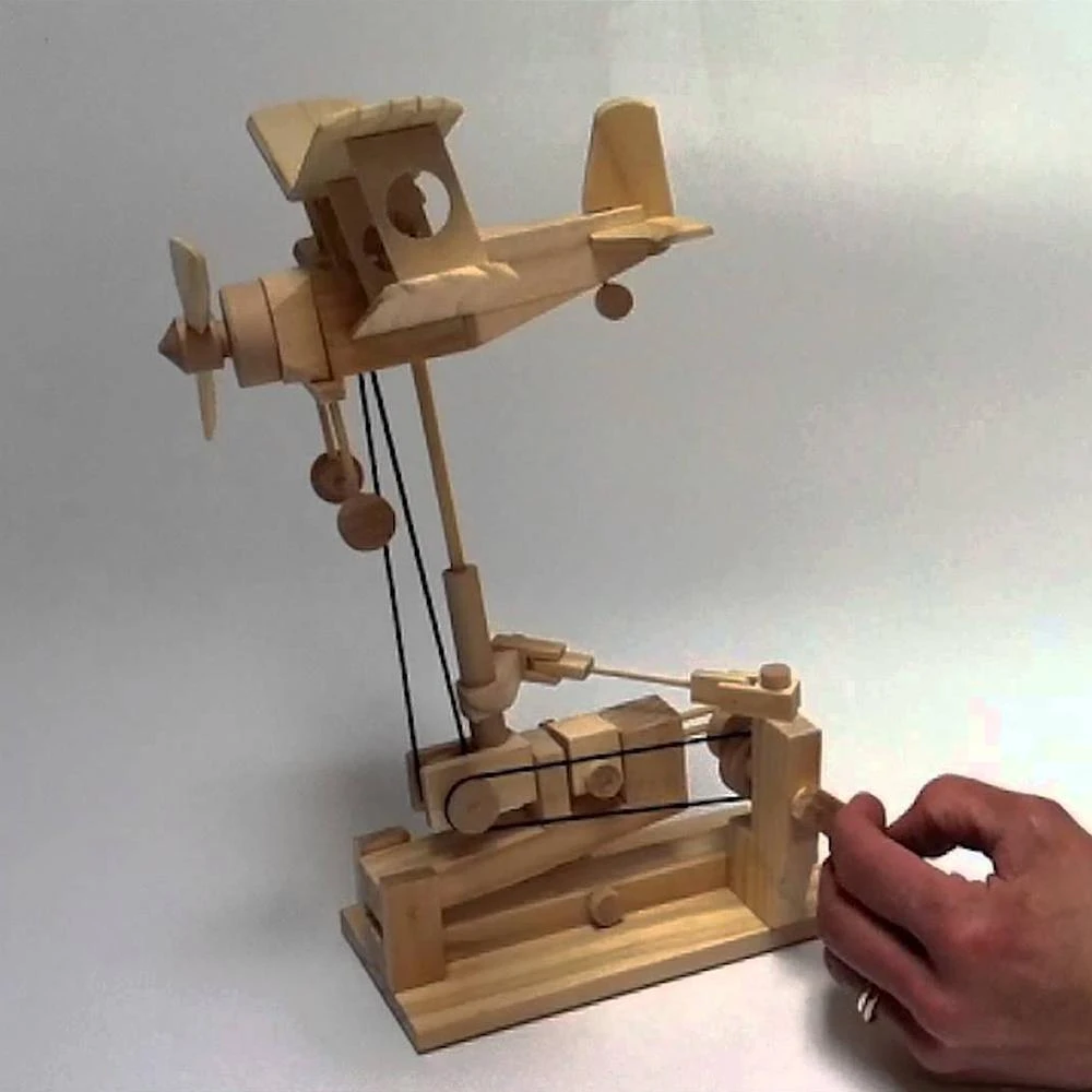 AM Living Timberkits DIY Mechanical Biplane Model Executive Gifts 5 AM Living Timberkits DIY Mechanical Biplane Model Executive Gifts