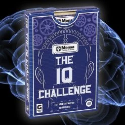 Curated Mensa Challenge Your IQ Quiz Cards Educational Toys
