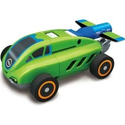 Johnco Science STEM Toys 7-in-1 Solar Rechargeable Vehicle Construction Station Kit