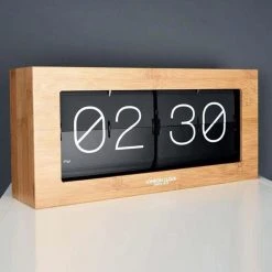 PS Home & Living Giant Products London Clock Oversized Wooden Mantel Flip Clock