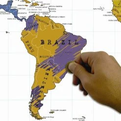 IsAlbi Office Gifts My Travel Scratch Map