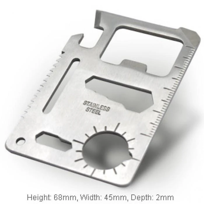 Mdi 10-in-1 Stainless Steel Credit Card Multi-Tool Gadgets For Him 4 Mdi 10-in-1 Stainless Steel Credit Card Multi-Tool Gadgets For Him