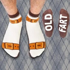 Mdi Old Fart Sandal Socks Mens Novelty Gifts