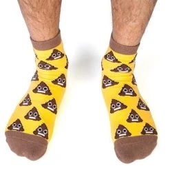 Mdi Poo Emoji Sh#t Happens Socks Mens Novelty Gifts