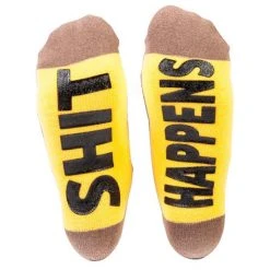 Mdi Poo Emoji Sh#t Happens Socks Mens Novelty Gifts