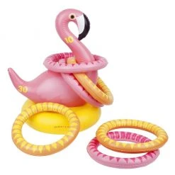 Sports And Outdoors Sunnylife Inflatable Flamingo Ring Toss Pool Game