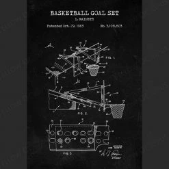 Yellow Octopus Exclusives - Prints Basketball Patent Prints Wall Art | Set Of 3 15 Yellow Octopus Exclusives - Prints Basketball Patent Prints Wall Art | Set Of 3