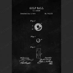 Yellow Octopus Exclusives - Prints Golf Patent Prints Wall Art | Set Of 3 Man Cave Gifts