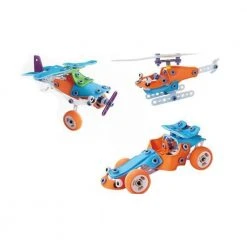 Johnco Science STEM Toys 5-in-1 Soft Block Build & Play Model Kit 132 Pieces