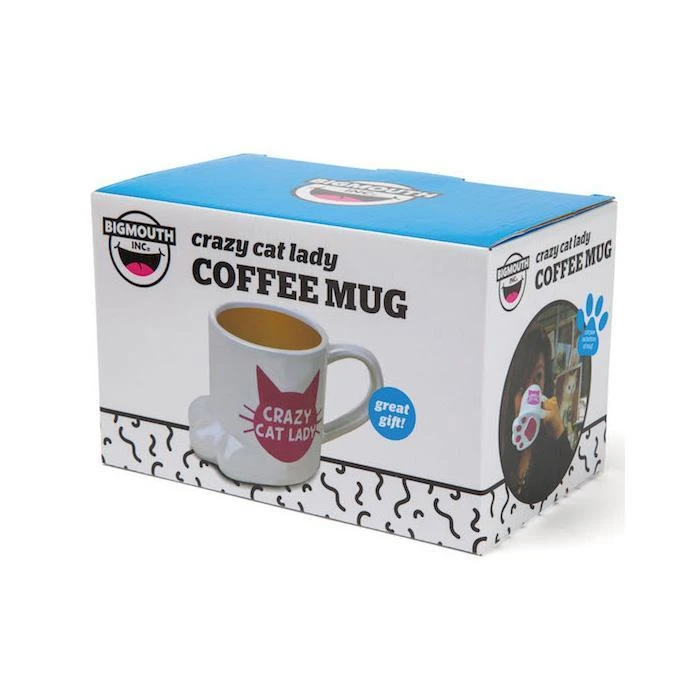 William Valentine Oversized Crazy Cat Lady Cat's Paw Mug Office Gifts 7 William Valentine Oversized Crazy Cat Lady Cat's Paw Mug Office Gifts