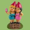 William Valentine Gifts For Sisters The Selfie Sisters Garden Gnome