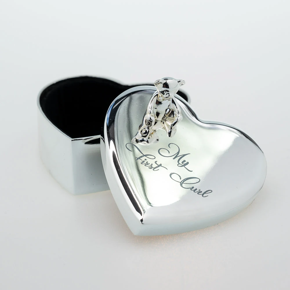 Landmark Concepts Silver Plated Heart First Curl Box Baby Shower Gifts 7 Landmark Concepts Silver Plated Heart First Curl Box Baby Shower Gifts