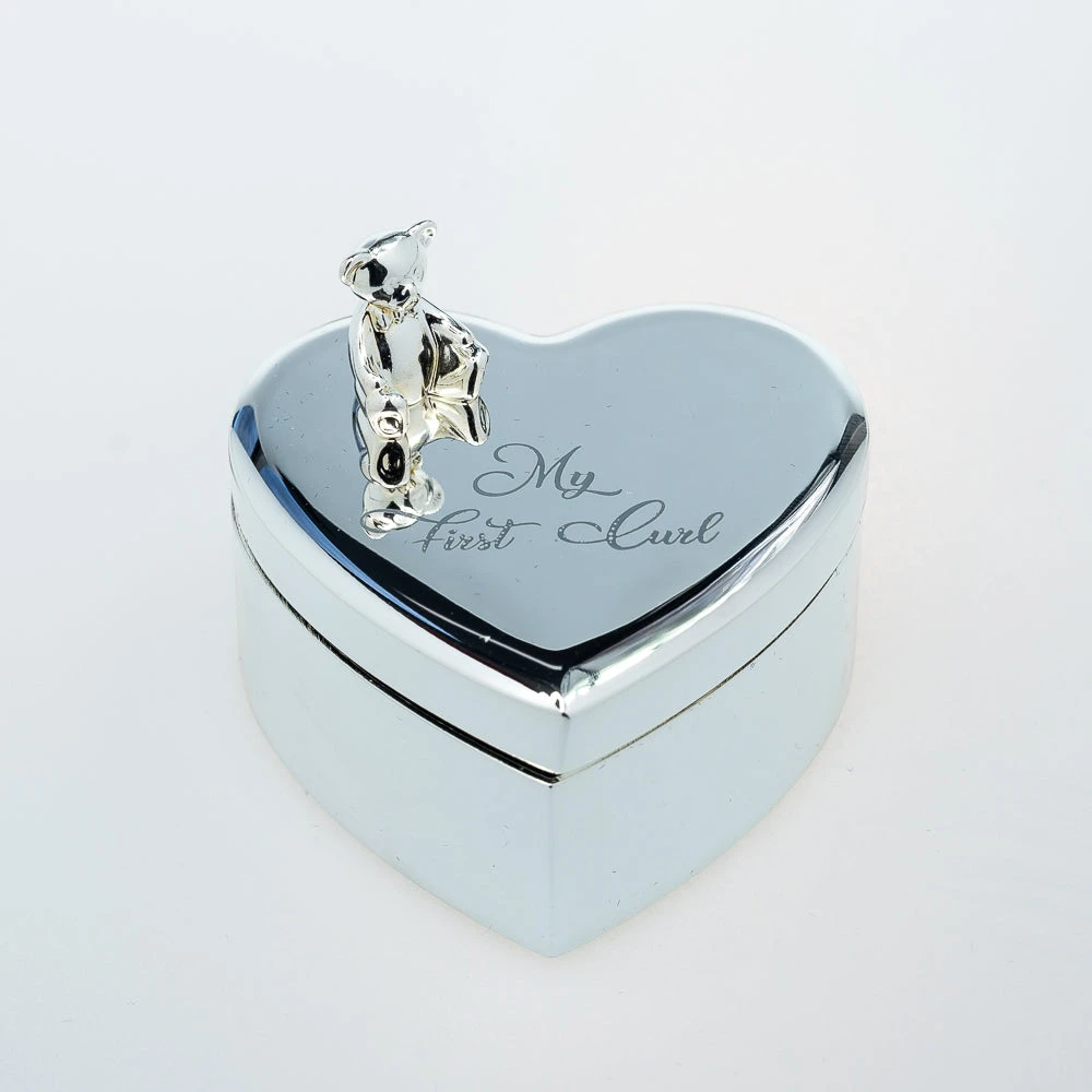 Landmark Concepts Silver Plated Heart First Curl Box Baby Shower Gifts 9 Landmark Concepts Silver Plated Heart First Curl Box Baby Shower Gifts