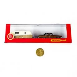 Cooee Classics Travel Gifts 1970 Valiant VG Regal With Caravan 1:87 Scale Die Cast Model