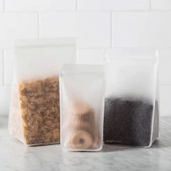 IsAlbi EcoPocket Tall Reusable 2 Pack Pouch | 1L Or 2L Travel Gifts