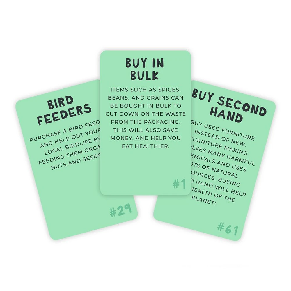 William Valentine Gifts For Sisters 100 Ways To Save The Planet Cards 4 William Valentine Gifts For Sisters 100 Ways To Save The Planet Cards