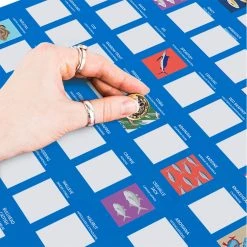 William Valentine Travel Gifts 100 Fish To Catch Bucket List Scratch Poster