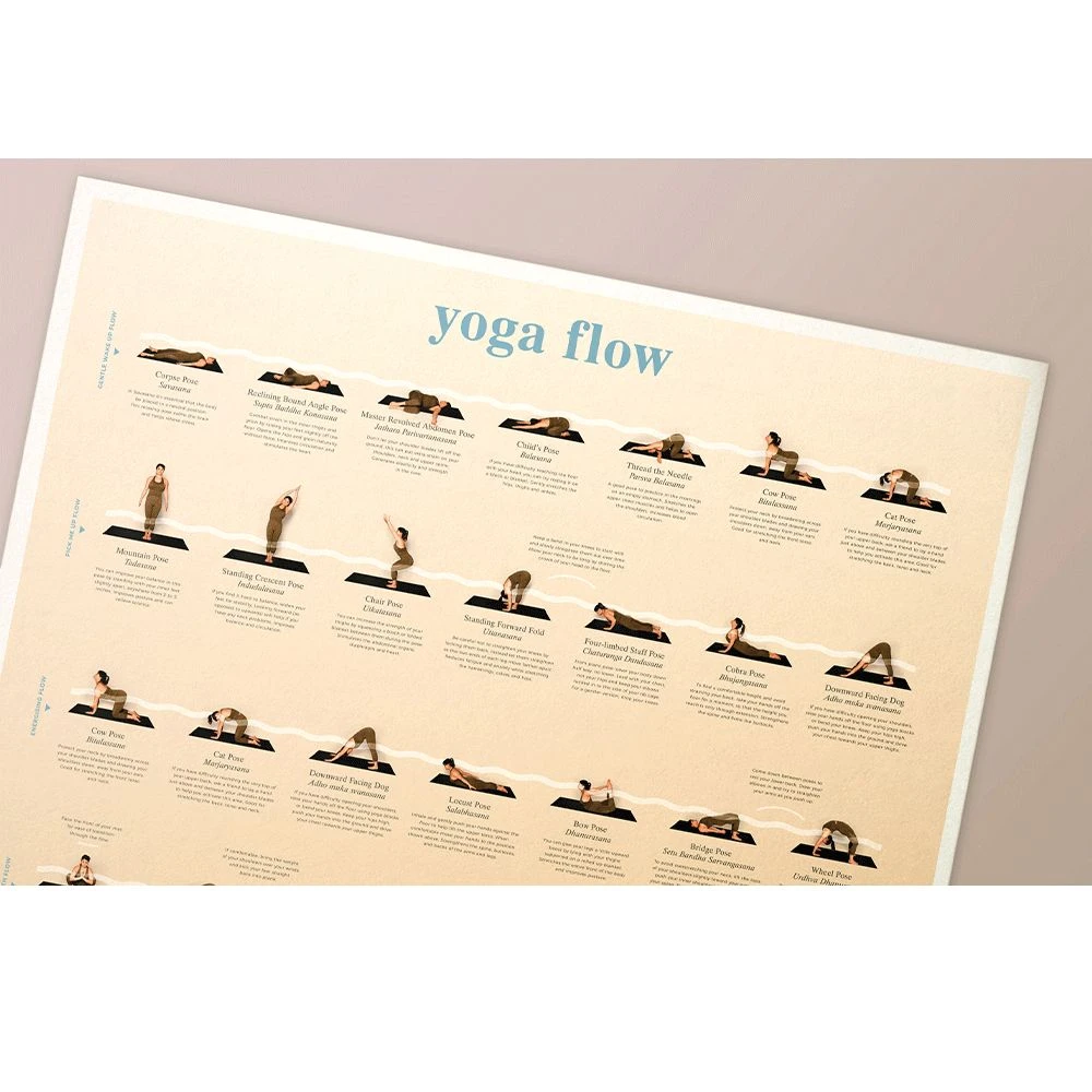 IsAlbi Sports And Outdoors Calm Club Yoga Flow Poster 10 IsAlbi Sports And Outdoors Calm Club Yoga Flow Poster