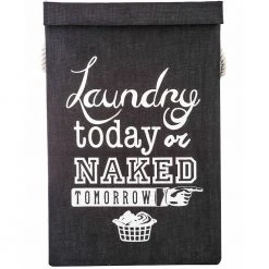 IsAlbi Laundry Today Or Naked Tomorrow Hamper Homewares