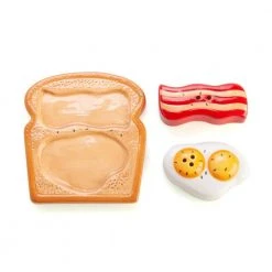 Mdi Bacon & Egg Salt & Pepper Shaker Set Foodie