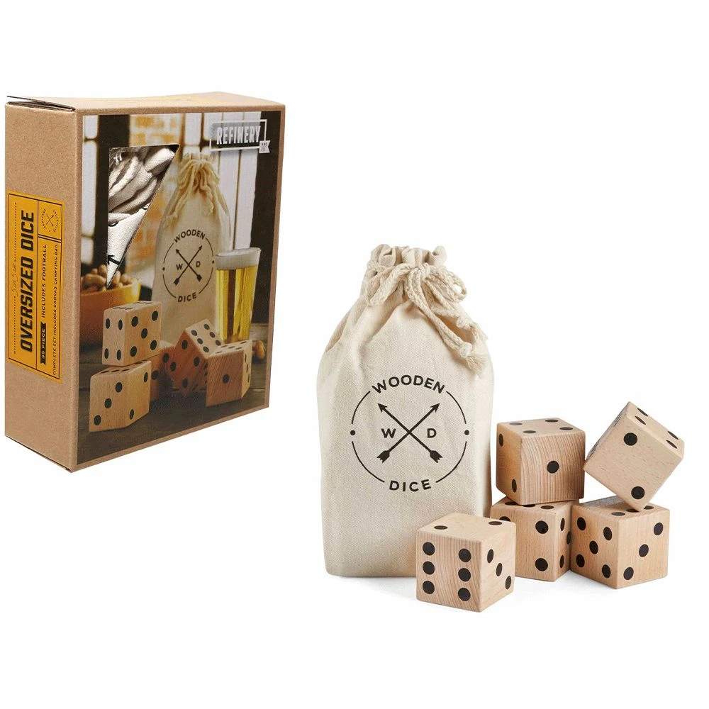 Outliving Giant Products Oversized Wooden Dice 3 Outliving Giant Products Oversized Wooden Dice