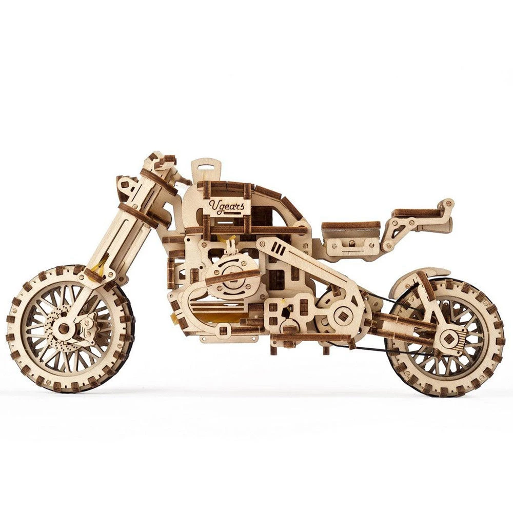 Ugears Mechanical Scrambler UGR-10 Motorbike & Sidecar Model Kit 17 Ugears Mechanical Scrambler UGR-10 Motorbike & Sidecar Model Kit