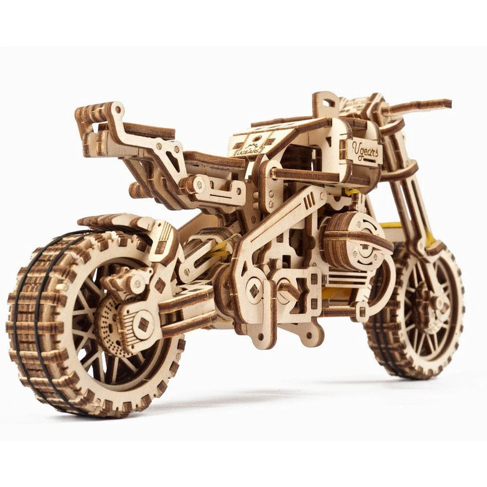 Ugears Mechanical Scrambler UGR-10 Motorbike & Sidecar Model Kit 18 Ugears Mechanical Scrambler UGR-10 Motorbike & Sidecar Model Kit