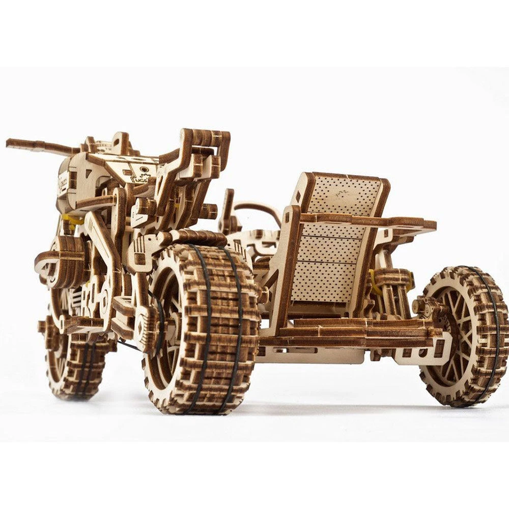 Ugears Mechanical Scrambler UGR-10 Motorbike & Sidecar Model Kit 8 Ugears Mechanical Scrambler UGR-10 Motorbike & Sidecar Model Kit