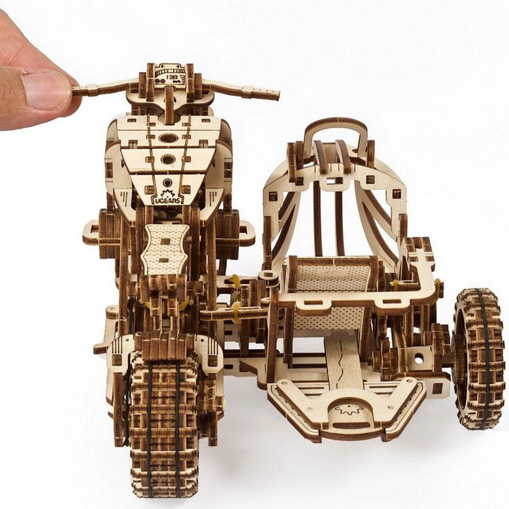 Ugears Mechanical Scrambler UGR-10 Motorbike & Sidecar Model Kit 13 Ugears Mechanical Scrambler UGR-10 Motorbike & Sidecar Model Kit