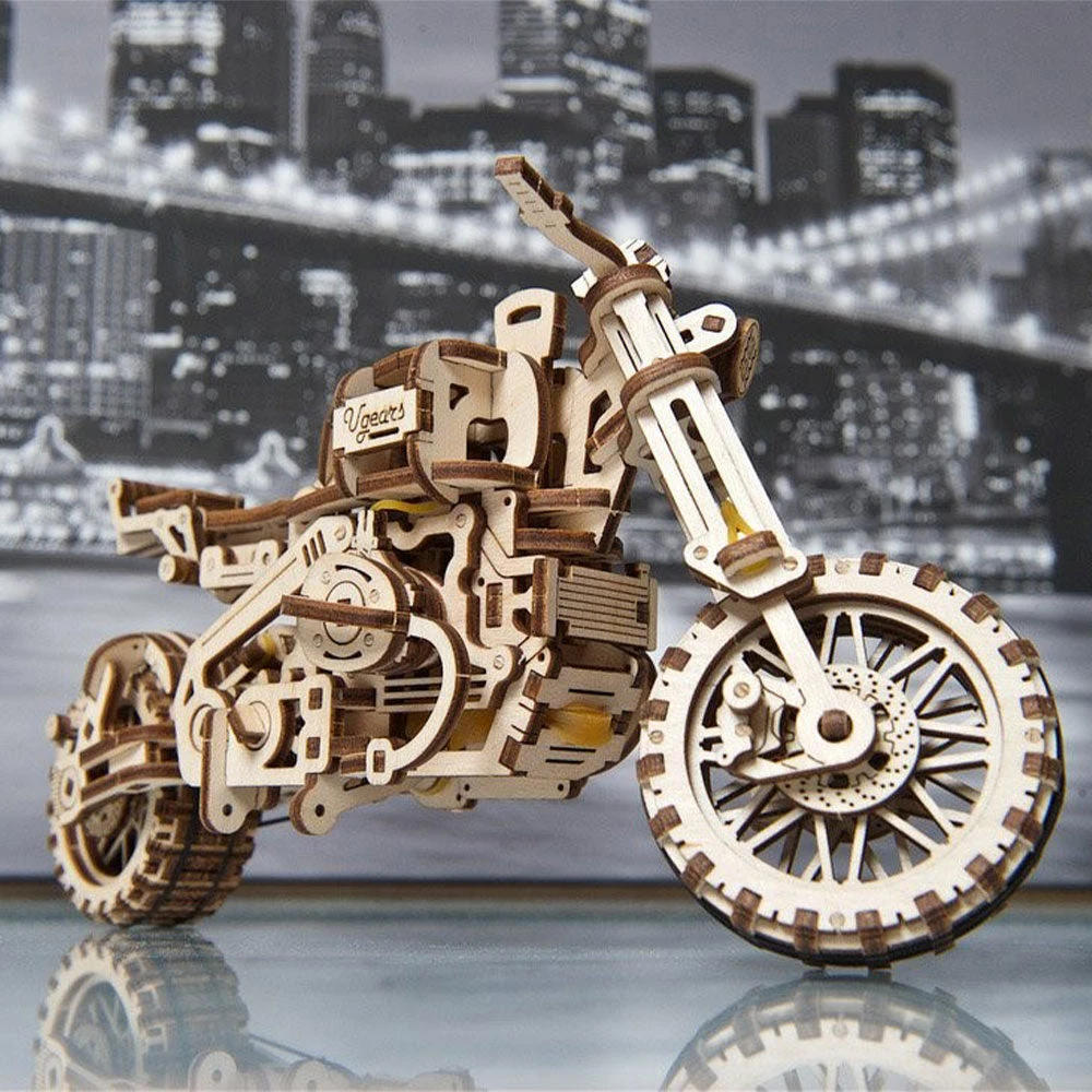 Ugears Mechanical Scrambler UGR-10 Motorbike & Sidecar Model Kit 16 Ugears Mechanical Scrambler UGR-10 Motorbike & Sidecar Model Kit