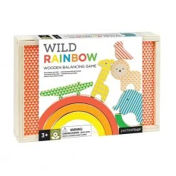 IsAlbi Gifts For Boys Wild Rainbow Wooden Balancing Game