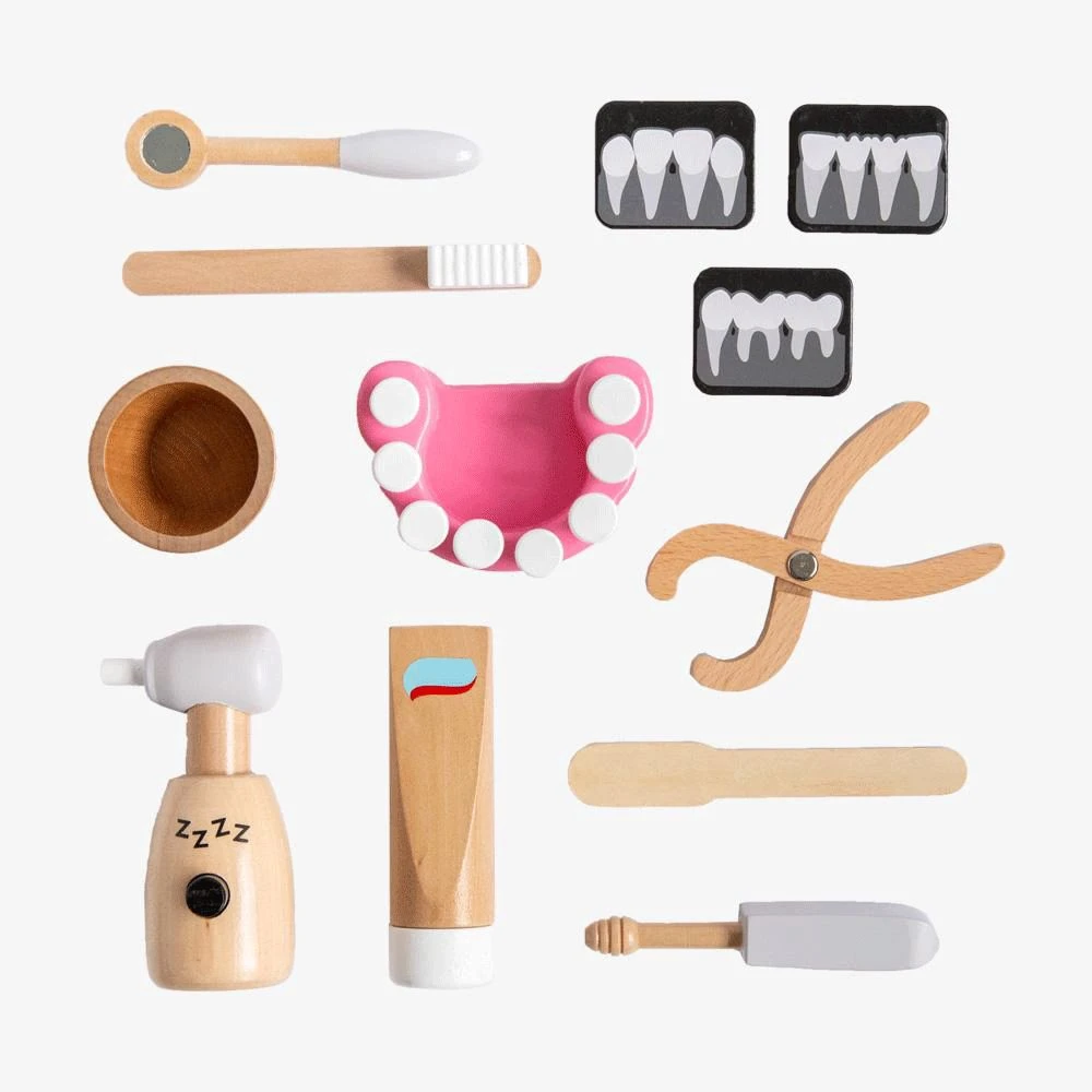Make Me Iconic Iconic Dentists Kit Wooden Play Set 6 Make Me Iconic Iconic Dentists Kit Wooden Play Set
