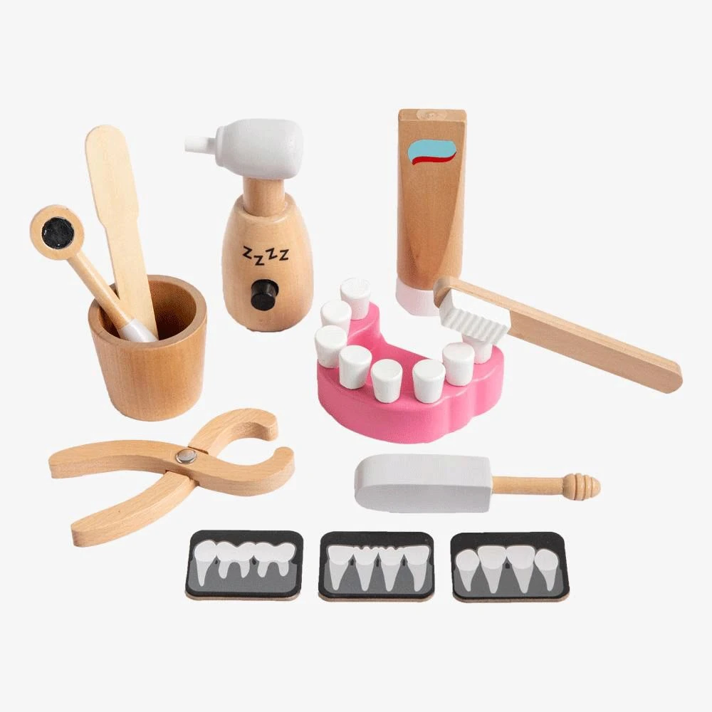 Make Me Iconic Iconic Dentists Kit Wooden Play Set 7 Make Me Iconic Iconic Dentists Kit Wooden Play Set