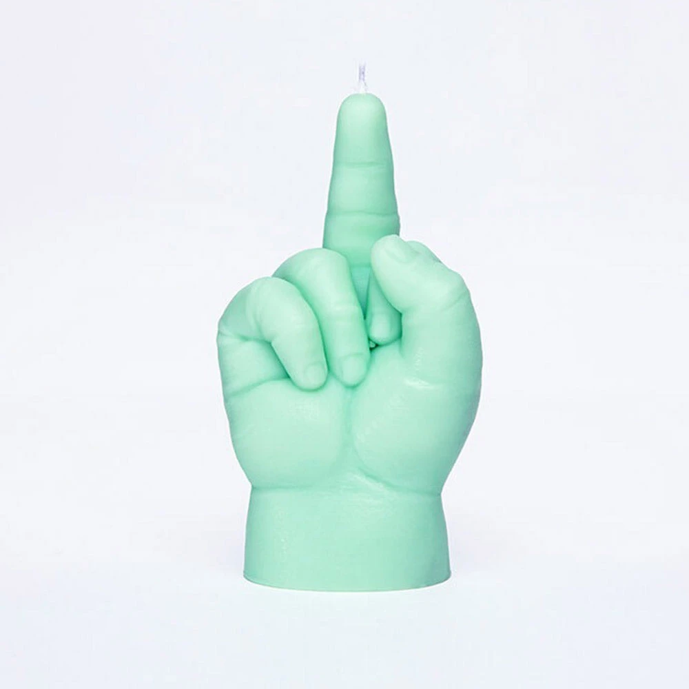 Little Global Naughty Gifts Handmade F*ck You Baby Hand Candle | Green 5 Little Global Naughty Gifts Handmade F*ck You Baby Hand Candle | Green