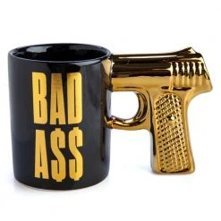 Mdi BAD A$$ 3D Gun Handle Mug
