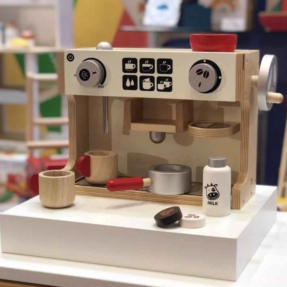 Artiwood Wooden Barista Coffee Machine Play Set Gifts For Boys 4 Artiwood Wooden Barista Coffee Machine Play Set Gifts For Boys