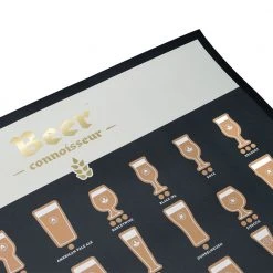IsAlbi Beer Connoisseur Scratch Poster Beer Gifts