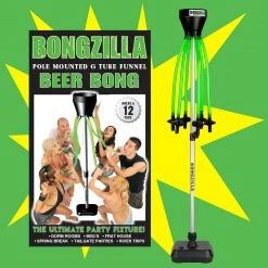 Mdi Bongzilla - Pole Mounted 6 Tube Beer Bong Man Cave Gifts