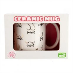 Mdi Man Cave Gifts Cheeky Boobs Coffee Mug