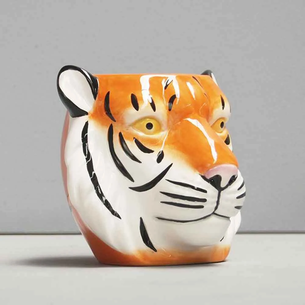 Ceramic Tiger Planter Pot | White Moose Gifts For Sisters 6 Ceramic Tiger Planter Pot | White Moose Gifts For Sisters