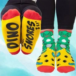 Mdi Dino Snores Triceratops Socks Gifts For Sisters