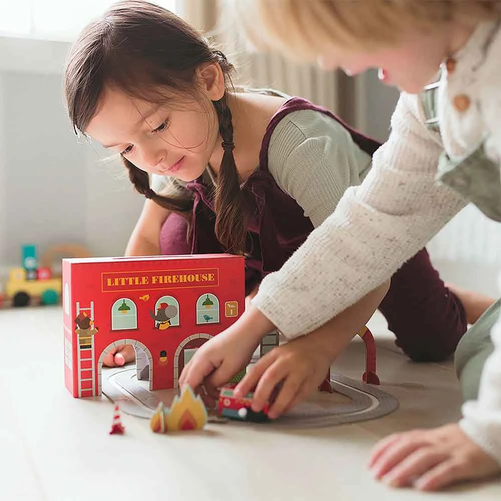 IsAlbi Firehouse Wind Up And Go Playset Gifts For Boys 3 IsAlbi Firehouse Wind Up And Go Playset Gifts For Boys